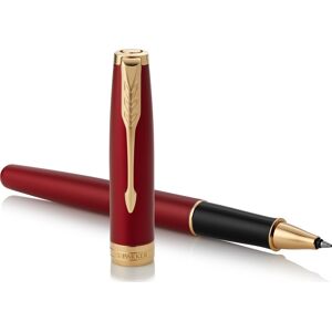 Parker Sonnet Red Lacquer Gt Rollerpen F Parker Sonnet Red Lacquer Gt Rollerpen F