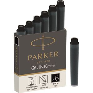 Parker Quink Mini Refill Fyldepen Sort 6st. Parker Quink Mini Refill Fyldepen Sort 6st.