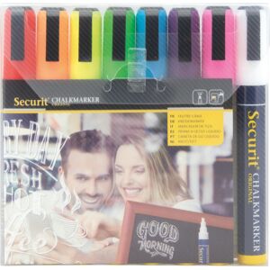 Securit Sma510 Kridtmarker 8 Farver Securit Sma510 Kridtmarker 8 Farver