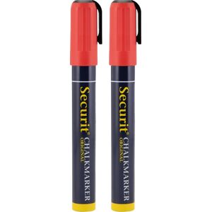 Securit Sma510 Kridtmarker Rød 2 Stk. Securit Sma510 Kridtmarker Rød 2 Stk.