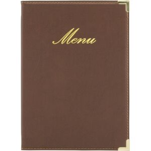Securit Classic Menukort A5 Brun Securit Classic Menukort A5 Brun