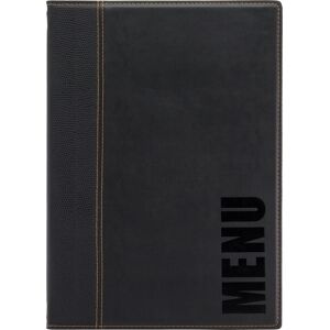 Securit Trendy Menukort A4 Sort Securit Trendy Menukort A4 Sort