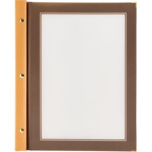 Securit Wood Menukort A4 Brun Securit Wood Menukort A4 Brun