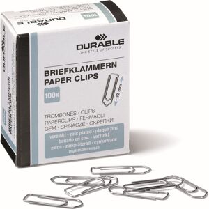 Durable Papirclips 32 Mm Z 100 Stk. Durable Papirclips 32 Mm Z 100 Stk.