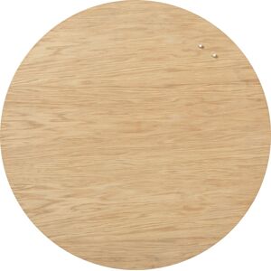 Naga Magnetisk Glastavle Ø80 Cm., Egetræsfiner Naga Magnetisk Glastavle Ø80 Cm., Egetræsfiner