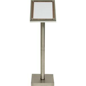 Securit Informationsdisplay M/ Stander A4, Valnød Securit Informationsdisplay M/ Stander A4, Valnød