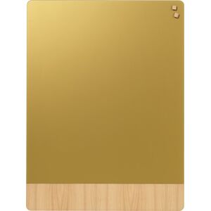 Naga Magnetisk Glastavle 90x120 Cm., Guld/egefiner Naga Magnetisk Glastavle 90x120 Cm., Guld/egefiner