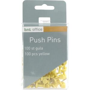 Office Push Pins Gul 100 Stk. Office Push Pins Gul 100 Stk.