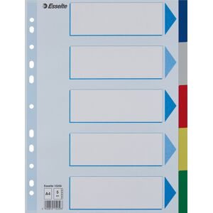 Esselte Faneblad A4 Plast 5 Faner Esselte Faneblad A4 Plast 5 Faner