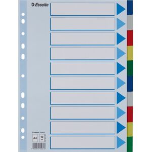 Esselte Faneblad A4 Plast 10 Faner Esselte Faneblad A4 Plast 10 Faner