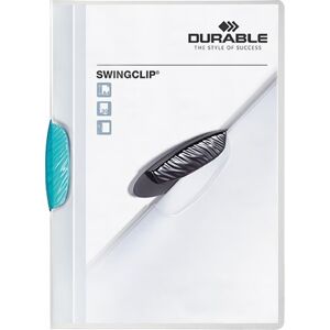 Durable Swingclip Clipmappe A4 Lyseblå Durable Swingclip Clipmappe A4 Lyseblå