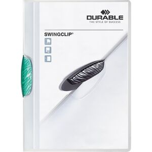Durable Swingclip Clipmappe A4 Mørkegrøn Durable Swingclip Clipmappe A4 Mørkegrøn