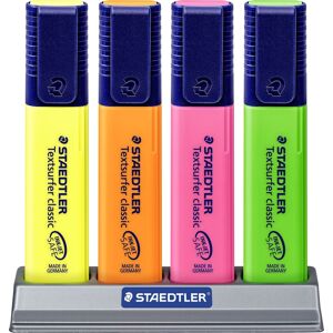 Staedtler Highlighter Bordstander M. 4 Farver Staedtler Highlighter Bordstander M. 4 Farver