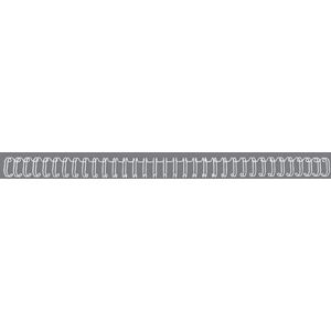 Gbc Metal Spiralryg, A4, 34 Ringe, 5mm, Hvid Gbc Metal Spiralryg, A4, 34 Ringe, 5mm, Hvid