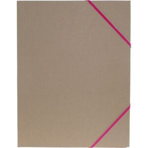 Office Elastikmappe Genanvendt Pap Pink Office Elastikmappe Genanvendt Pap Pink