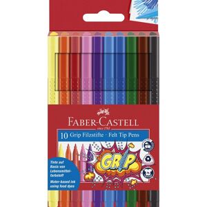 Faber-Castell Grip Tusser 10 Farver Faber-Castell Grip Tusser 10 Farver
