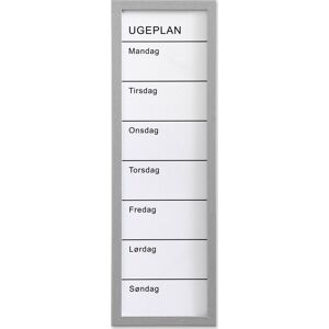 Naga Whiteboard, Ugetavle, 20x60 Cm, Dansk Naga Whiteboard, Ugetavle, 20x60 Cm, Dansk