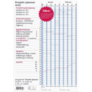 Mayland 2027 Projekt Planner, Blå Mayland 2027 Projekt Planner, Blå