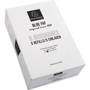 Exacompta Desk Pad Blok Refill, No.2, Blank, 5 Stk Exacompta Desk Pad Blok Refill, No.2, Blank, 5 Stk