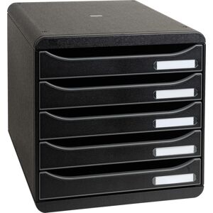 Exacompta Big-Box+ Skuffekabinet, Sort/sort Exacompta Big-Box+ Skuffekabinet, Sort/sort