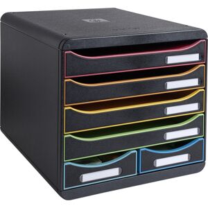 Exacompta Big-Box Maxi Skuffekabinet, Sort/harleq. Exacompta Big-Box Maxi Skuffekabinet, Sort/harleq.