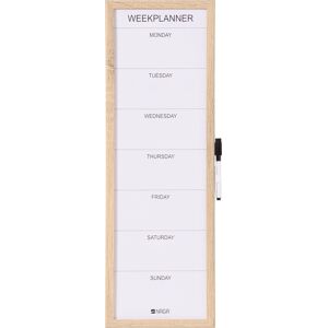 Naga Whiteboard, Ugetavle 20x60 Cm, Træ, Engelsk Naga Whiteboard, Ugetavle 20x60 Cm, Træ, Engelsk