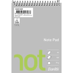 Bantex Not Spiralblok A6 Blank Bantex Not Spiralblok A6 Blank