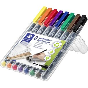 Staedtler 314 Permanent Marker 8 Farver Staedtler 314 Permanent Marker 8 Farver