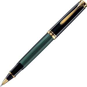 Pelikan Souverän 400 Rollerpen, Black/green Pelikan Souverän 400 Rollerpen, Black/green