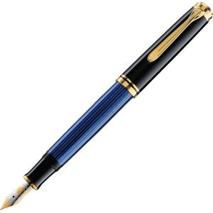Pelikan Souverän 400 Fyldepen, B, Black/blue Pelikan Souverän 400 Fyldepen, B, Black/blue
