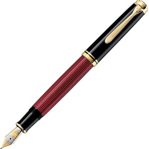 Pelikan Souverän 800 Fyldepen, B, Black/red Pelikan Souverän 800 Fyldepen, B, Black/red