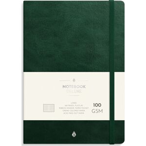 Burde Deluxe Notesbog, A5, Linjeret, Dark Green Burde Deluxe Notesbog, A5, Linjeret, Dark Green