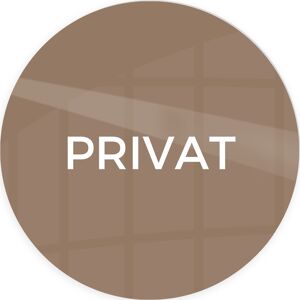 Securit Skilt Privat Ø10 Cm Brun Securit Skilt Privat Ø10 Cm Brun