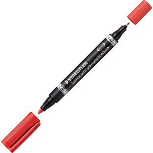 Staedtler 348 Duo Permanent Marker Rød Staedtler 348 Duo Permanent Marker Rød