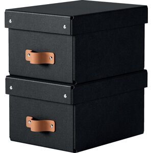 Leitz Puro Boks M. Låg S Sort 2 Stk. Leitz Puro Boks M. Låg S Sort 2 Stk.