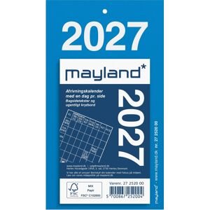 Mayland 2027 Afrivningskalender Mayland 2027 Afrivningskalender