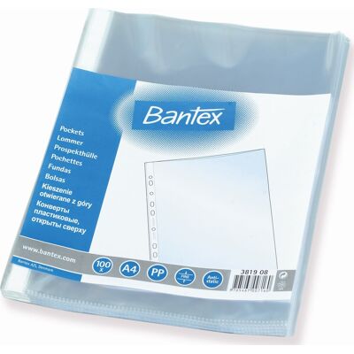 Bantex Lomme A4 Top 60 My 100 Stk. Bantex Lomme A4 Top 60 My 100 Stk.