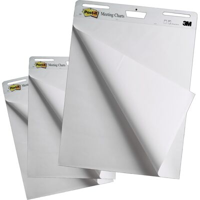 Post-It Flipoverpapir Wallpad, 63x77 Cm, 3 Blokke Post-It Flipoverpapir Wallpad, 63x77 Cm, 3 Blokke