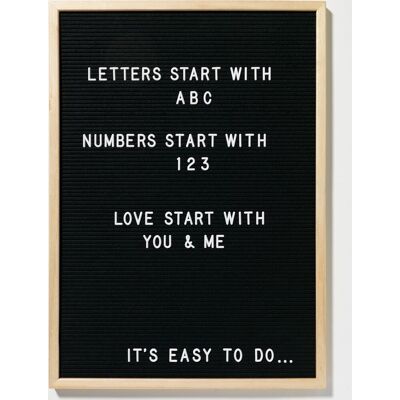 Naga Letterboard Inkl. 149 Tegn, 40x50 Cm Naga Letterboard Inkl. 149 Tegn, 40x50 Cm