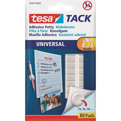 Tesa Tack Klæbegummi, 80 Stk. Tesa Tack Klæbegummi, 80 Stk.