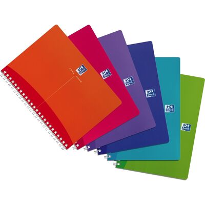 Oxford Mycolours Spiralbog A5 Kvadreret Ass. Oxford Mycolours Spiralbog A5 Kvadreret Ass.