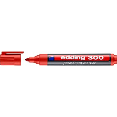 Edding 300 Permanent Marker Rød Edding 300 Permanent Marker Rød