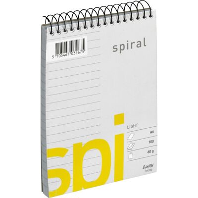 Bantex Spi Spiralblok A6 Linjeret 100 Ark Bantex Spi Spiralblok A6 Linjeret 100 Ark