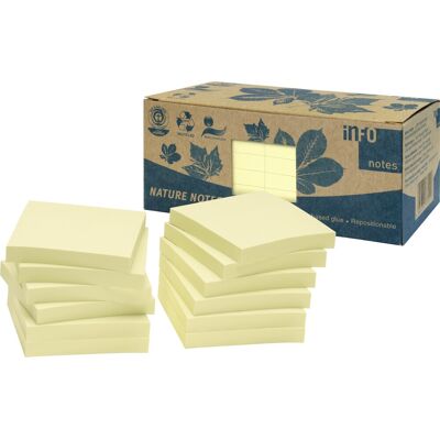 Info Nature Notes 75x75 Mm Gul Info Nature Notes 75x75 Mm Gul