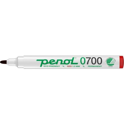 Penol Model 0700 Rød Permanent Markør - 1,5mm Rund Spids Penol Model 0700 Rød Permanent Markør - 1,5mm Rund Spids
