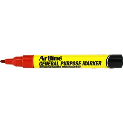 Artline General Purpose Marker Rød Artline General Purpose Marker Rød