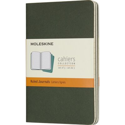 Moleskine Cahier Notesbog Pkt. Linj. Grøn Moleskine Cahier Notesbog Pkt. Linj. Grøn