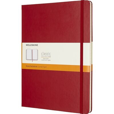 Moleskine Clas. H Notesbog Xl Linj. Rød Moleskine Clas. H Notesbog Xl Linj. Rød