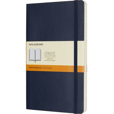 Moleskine Clas. S Notesbog L Linj. S.Blå Moleskine Clas. S Notesbog L Linj. S.Blå
