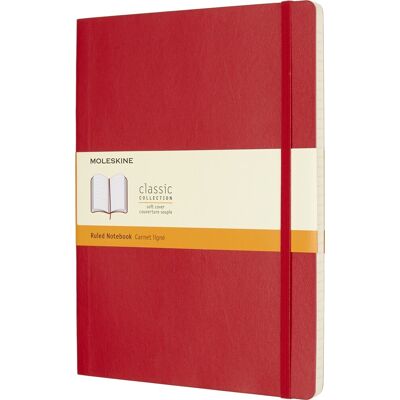 Moleskine Clas. S Notesbog Xl Linj. Rød Moleskine Clas. S Notesbog Xl Linj. Rød